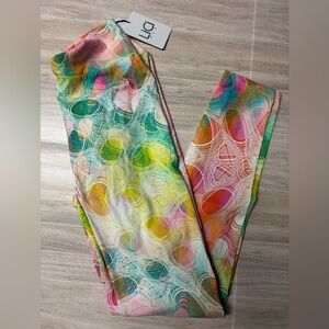 LuLaRoe Multicolor Abstract Print Leggings